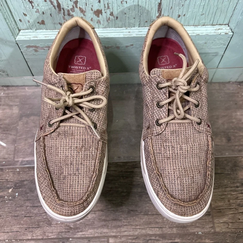 Men’s Twisted X lace-up cork casual shoes